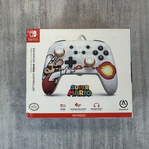 New Nintendo Switch Pro Controller APA-1526549-01 Super Mario Fireball